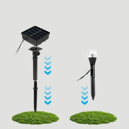 Outdoor String Lights Solar-Powered 20 Warm White LEDs