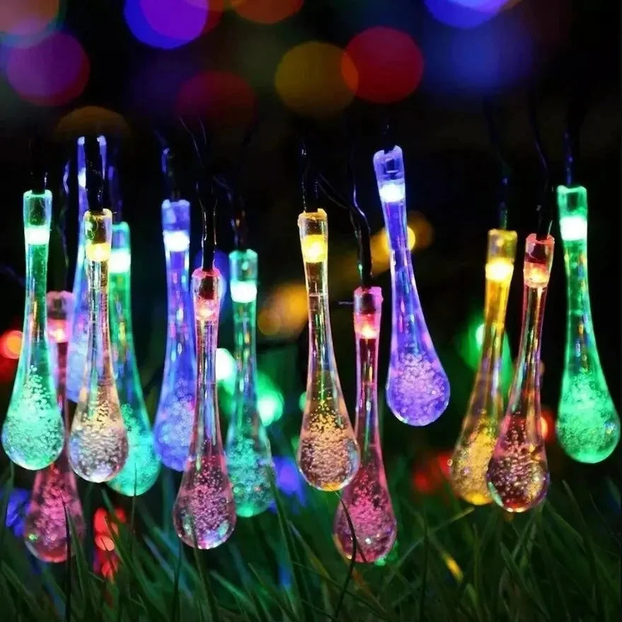 Outdoor String Lights Solar Powered IP65 Weatherproof