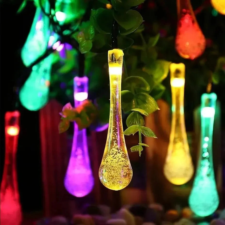 Outdoor String Lights Solar Powered IP65 Weatherproof