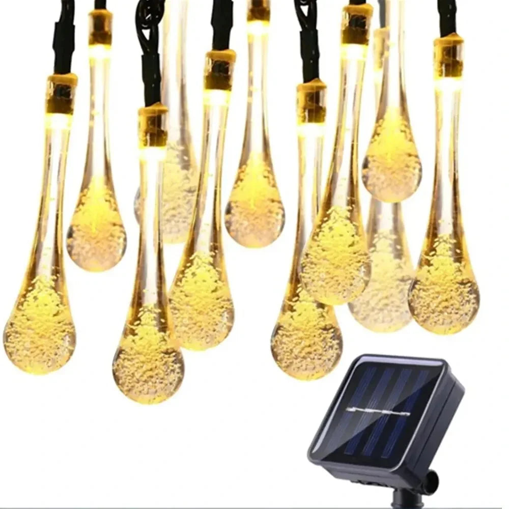 Outdoor String Lights Solar Powered IP65 Weatherproof