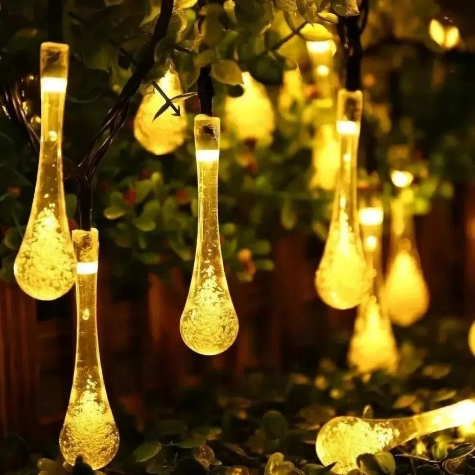 Outdoor String Lights Solar Powered IP65 Weatherproof