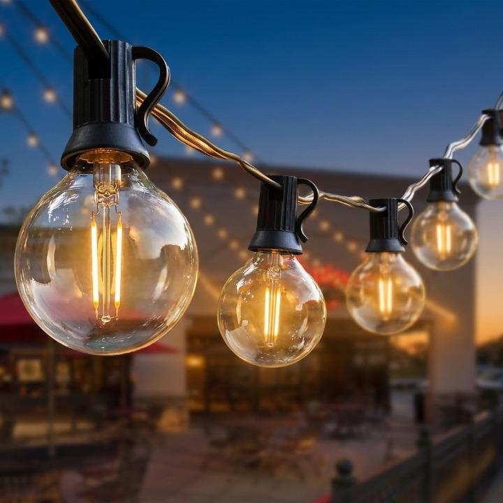 Outdoor String Lights Warm White LED Weatherproof