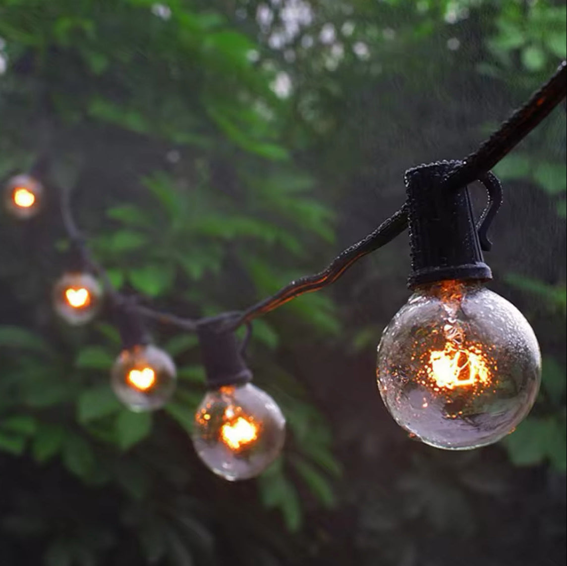 Outdoor String Lights Warm White LED Weatherproof