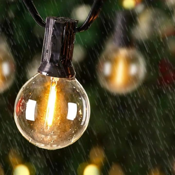 Outdoor String Lights Warm White LED Weatherproof