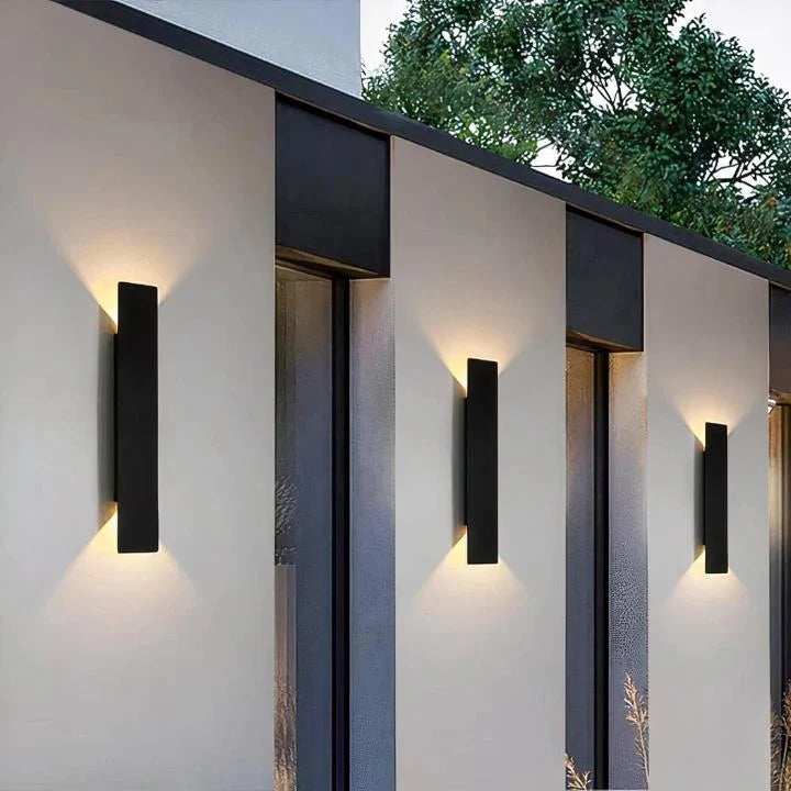 Outdoor Wall Light Bidirectional Up-Down LED IP65 Weatherproof Aluminum