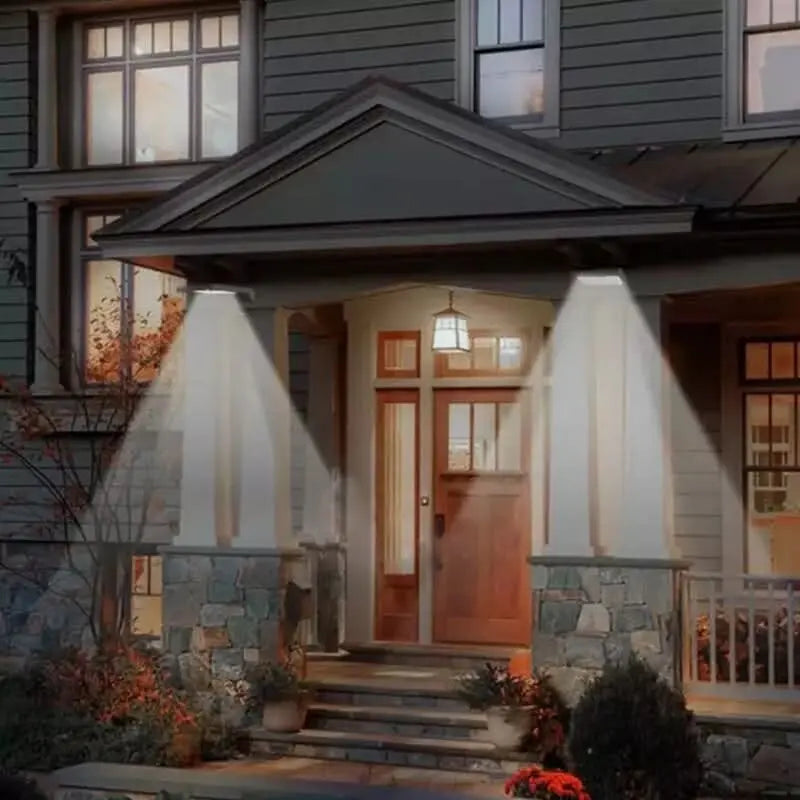 Outdoor Wall Light Solar Motion Sensor & Remote Control