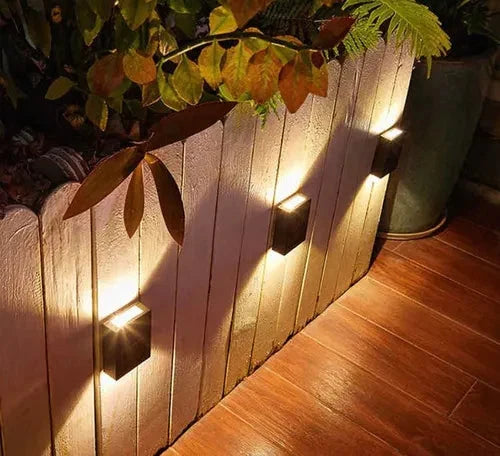 Outdoor Wall Light Solar Warm White Weatherproof