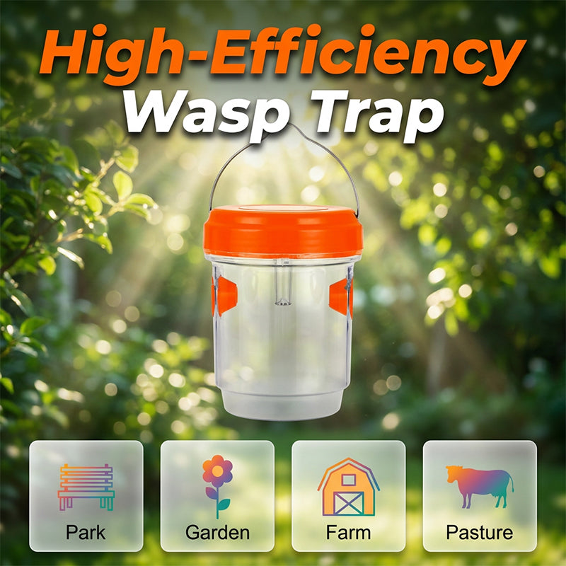 Outdoor Wasp Trap Solar-Powered Anti-Escape Entrance