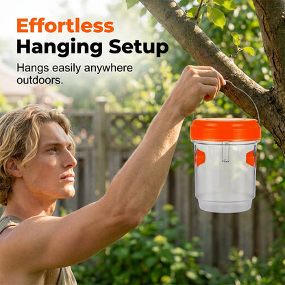 Outdoor Wasp Trap Solar-Powered Anti-Escape Entrance