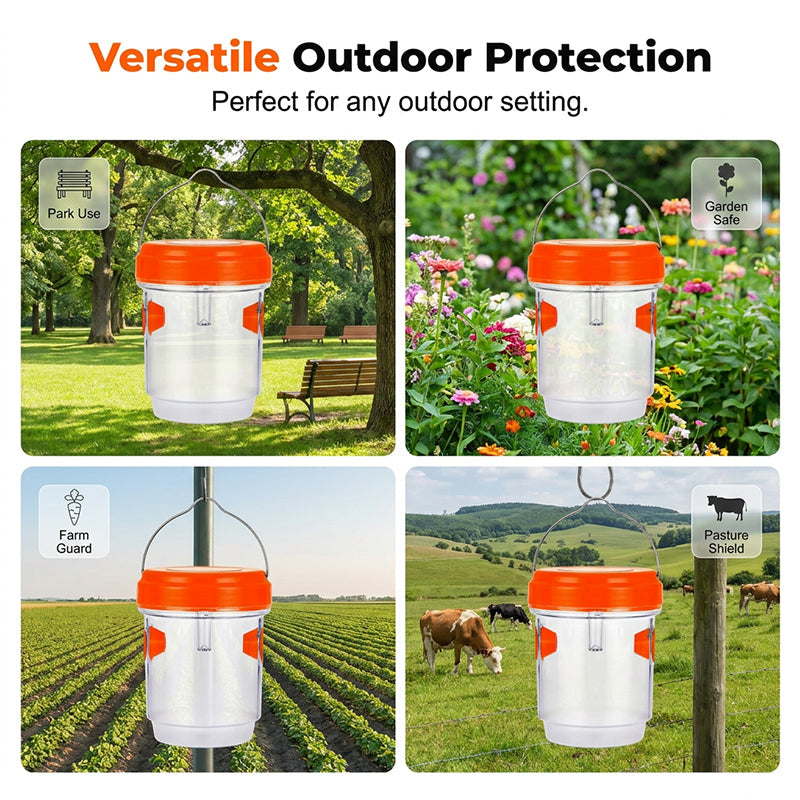 Outdoor Wasp Trap Solar-Powered Anti-Escape Entrance