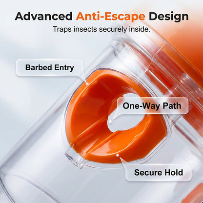 Outdoor Wasp Trap Solar-Powered Anti-Escape Entrance