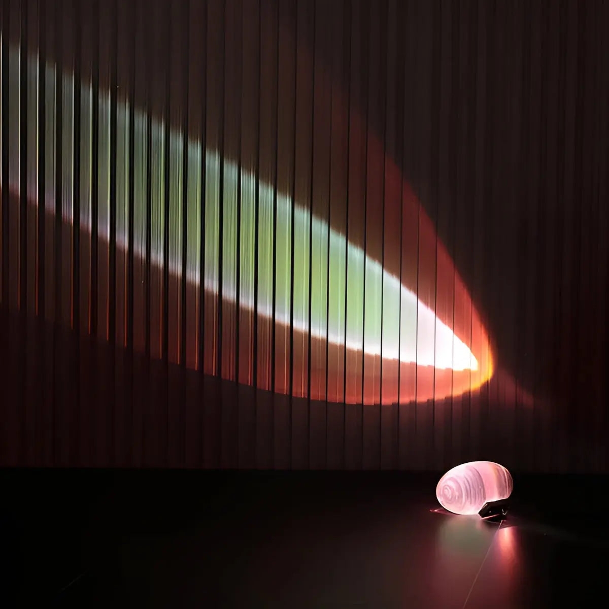 Oval Table Lamp Crystal Glass Three-Color LED