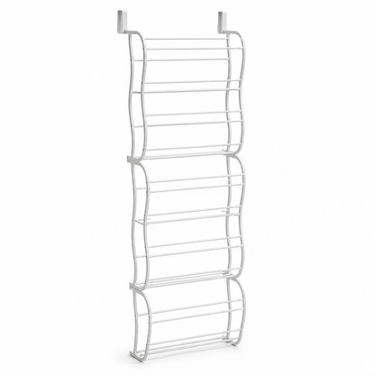 Over The Door Shoe Rack Angled Shelves 36 Pairs