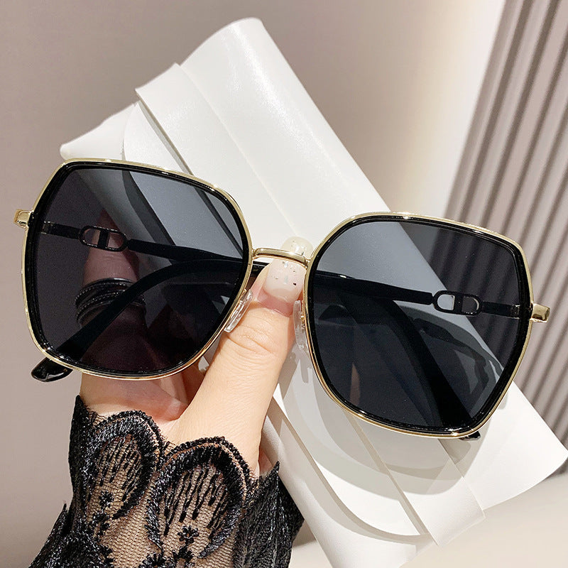 Oversized Sunglasses Polarized 100% UV Lightweight Metal Frame