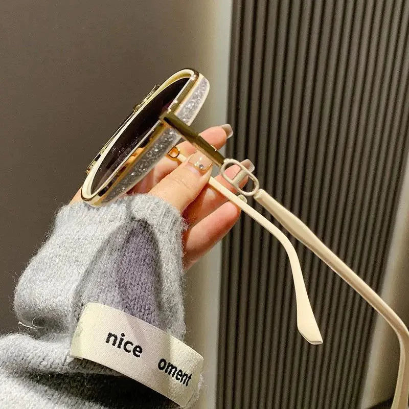 Oversized Sunglasses Polarized 100% UV Lightweight Metal Frame