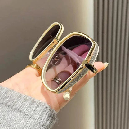 Oversized Sunglasses Polarized 100% UV Lightweight Metal Frame