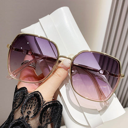 Oversized Sunglasses Polarized 100% UV Lightweight Metal Frame