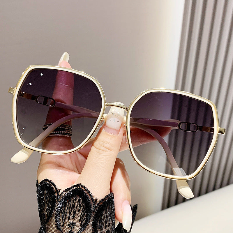 Oversized Sunglasses Polarized 100% UV Lightweight Metal Frame