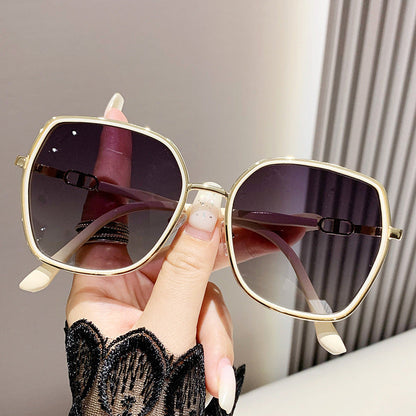 Oversized Sunglasses Polarized 100% UV Lightweight Metal Frame