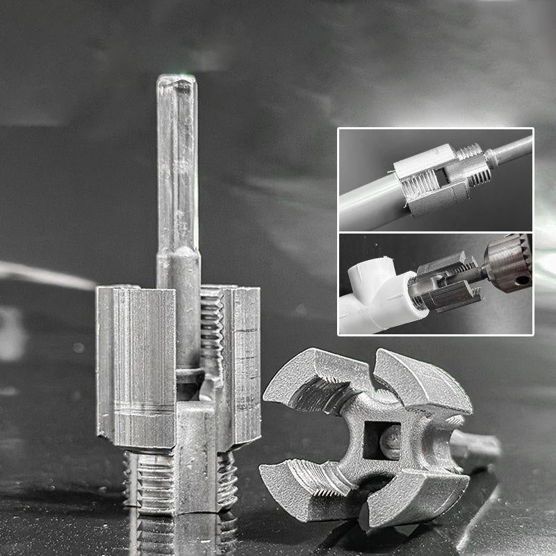 PVC Pipe Threader & Cutter Dual-Thread Drill-Compatible
