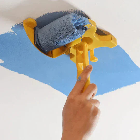 Paint Edger Roller Integrated Protective Shield & Detail Brush