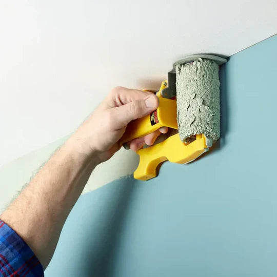 Paint Edger Roller Integrated Protective Shield & Detail Brush