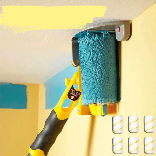 Paint Edger Roller Integrated Protective Shield & Detail Brush
