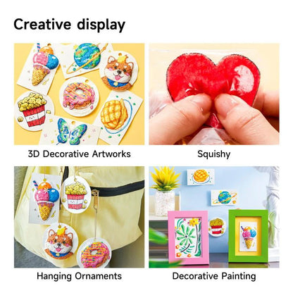 Painting Kit Moisture-Activated 3D Paper & Watercolor Pencils
