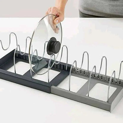 Pan & Lid Organizer Extendable Stainless Steel Dividers