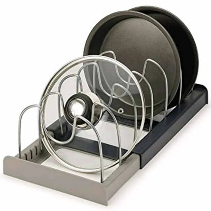 Pan & Lid Organizer Extendable Stainless Steel Dividers