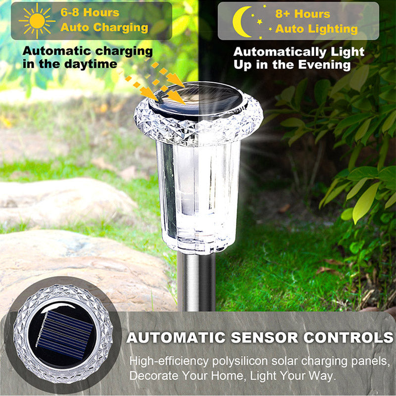 Pathway Light Solar Automatic Dusk Sensor Stainless Steel