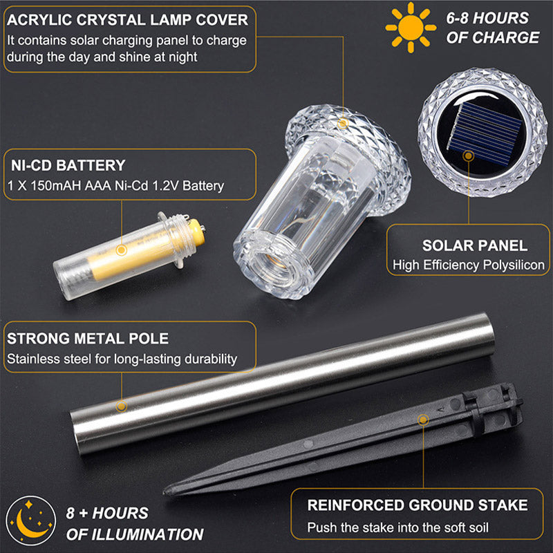 Pathway Light Solar Automatic Dusk Sensor Stainless Steel