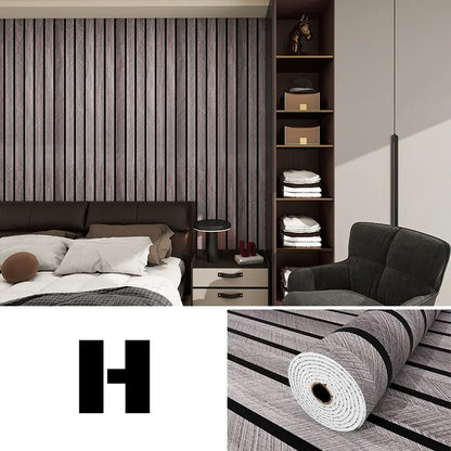 Peel-and-Stick Wallpaper 3D Wood & Marble Self-Adhesive Heat-Resistant