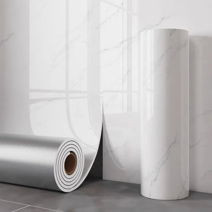 Peel-and-Stick Wallpaper 3D Wood & Marble Self-Adhesive Heat-Resistant