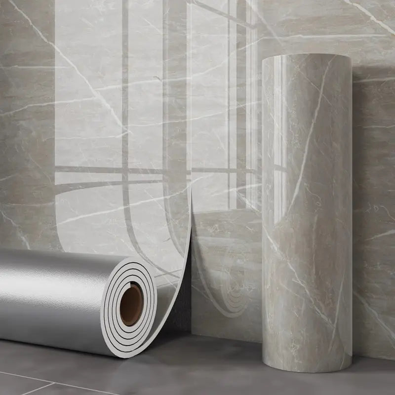Peel-and-Stick Wallpaper 3D Wood & Marble Self-Adhesive Heat-Resistant
