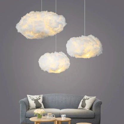 Pendant Light Cloud-Shaped Warm White LED
