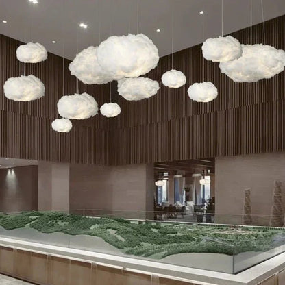 Pendant Light Cloud-Shaped Warm White LED