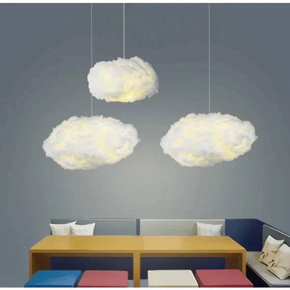 Pendant Light Cloud-Shaped Warm White LED
