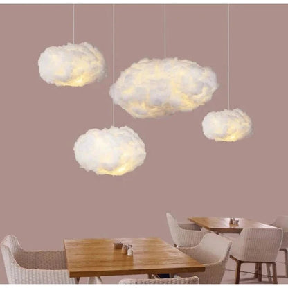 Pendant Light Cloud-Shaped Warm White LED