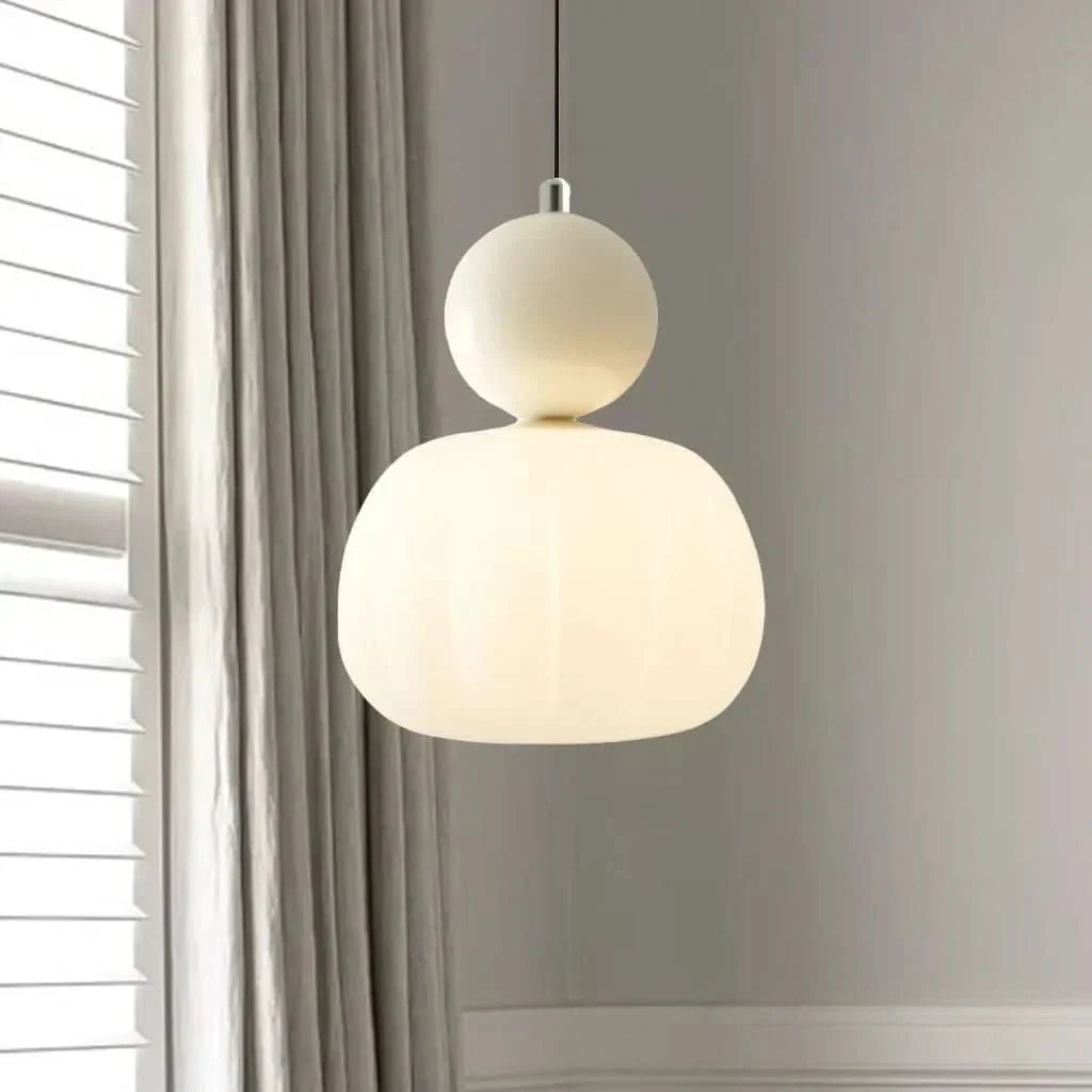 Pendant Light Frosted Opal Glass Glare Free E27 Socket