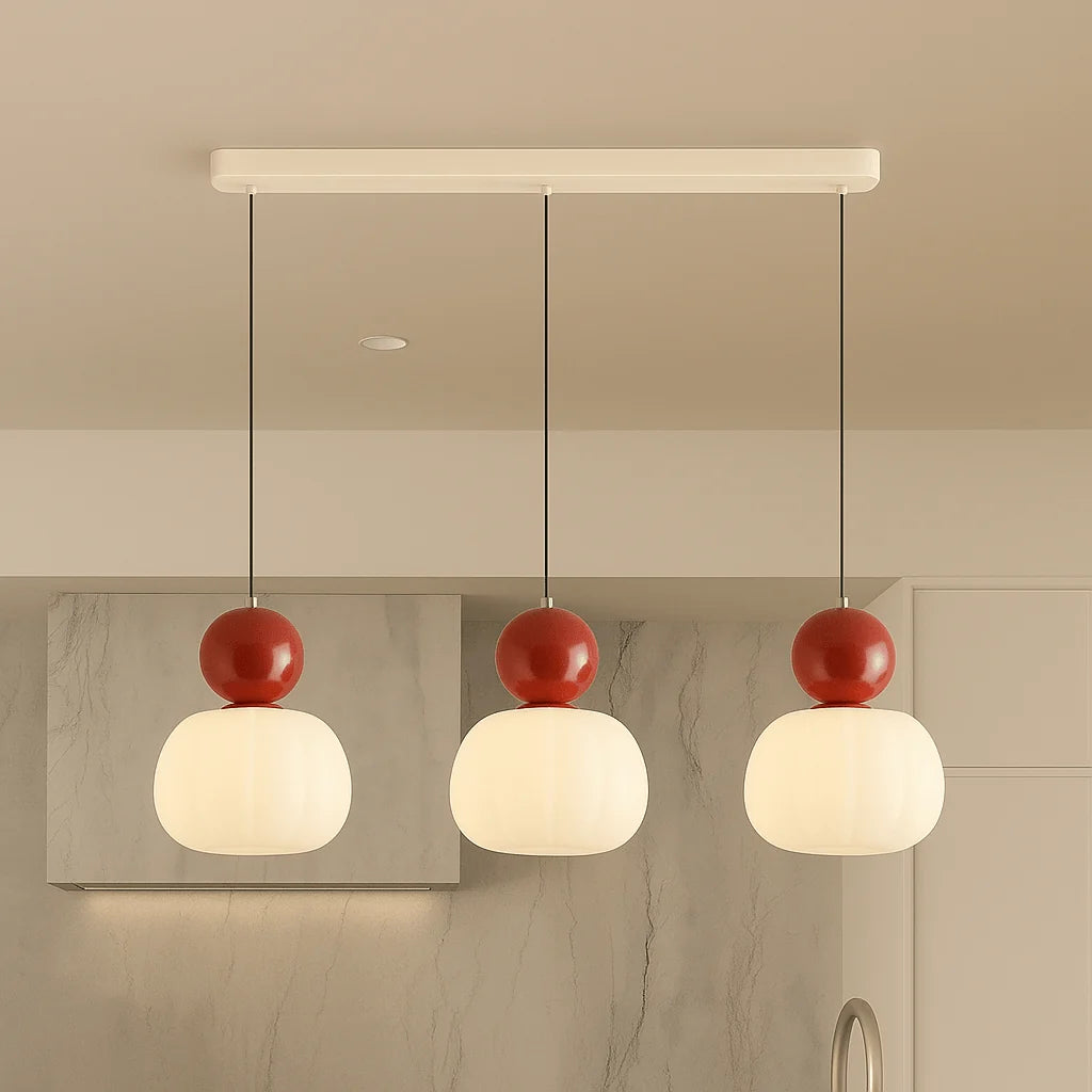 Pendant Light Frosted Opal Glass Glare Free E27 Socket