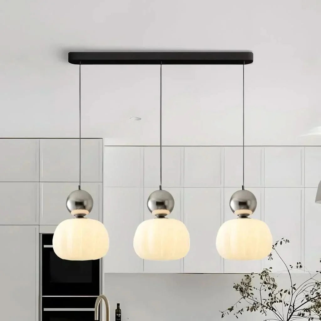 Pendant Light Frosted Opal Glass Glare Free E27 Socket
