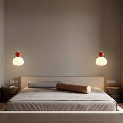 Pendant Light Frosted Opal Glass Glare Free E27 Socket