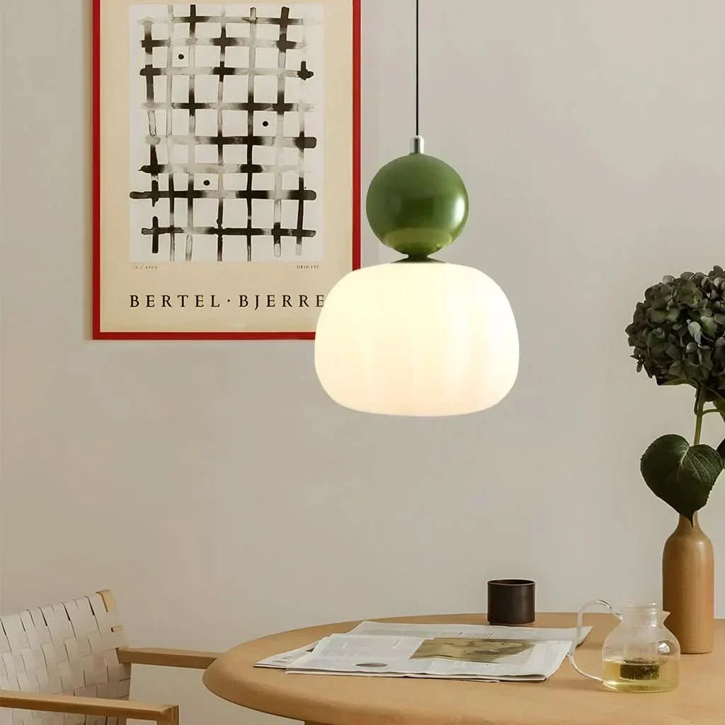 Pendant Light Frosted Opal Glass Glare Free E27 Socket