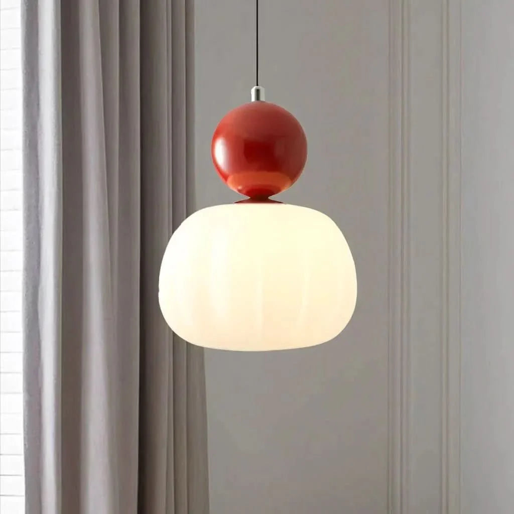 Pendant Light Frosted Opal Glass Glare Free E27 Socket