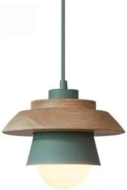 Pendant Light Scandinavian Wood Accent Height Adjustable