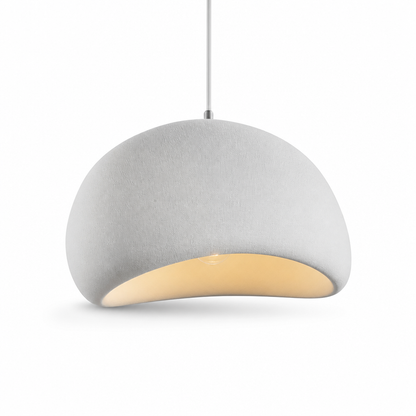 Pendant Light Wabi-Sabi Fabric Shade Warm Diffused Light