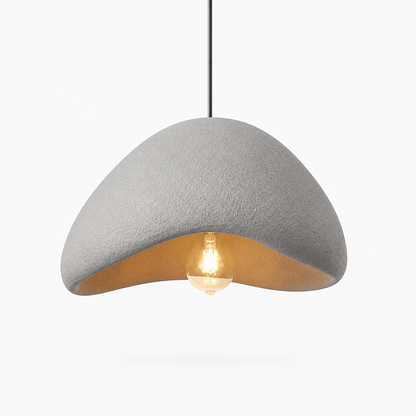 Pendant Light Wabi-Sabi Fabric Shade Warm Diffused Light