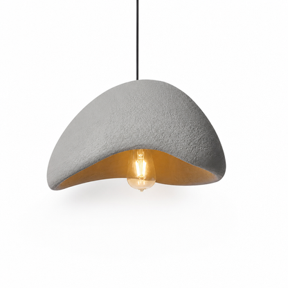 Pendant Light Wabi-Sabi Fabric Shade Warm Diffused Light