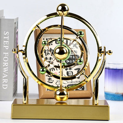 Perpetual Motion Pendulum Gold Metal Battery Free